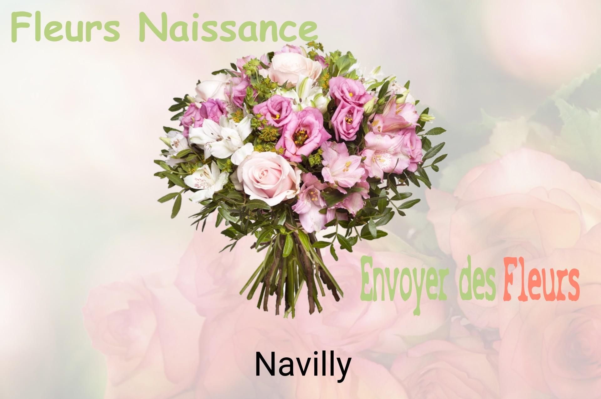 Bouquet de fleurs de naissance livré à Navilly